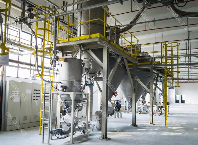 氫氧化鋁氣力輸送系統,氧化鋅自動配料系統,白炭黑計量系統,特種材料投料輸送系統,氫氧化鋁暫存系統