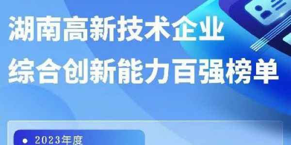 再傳佳訊丨宏工入選2023年度湖南省高新技術(shù)企業(yè)綜合創(chuàng)新能力百強(qiáng)
